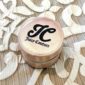 Juicy Couture Travel Jewelry Mini Zip Case Earring Holder